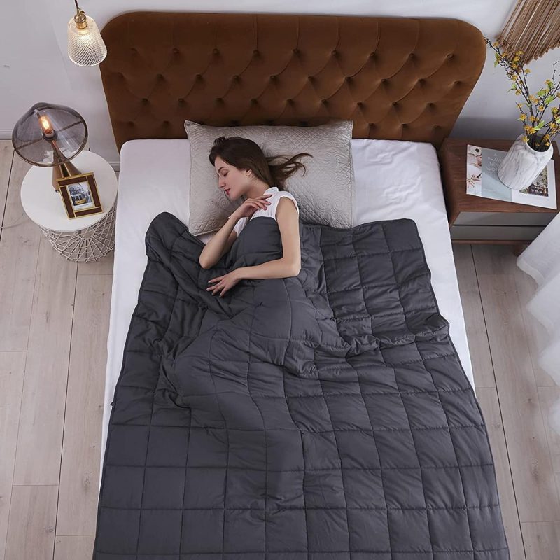 Bedding |  Weighted Blanket Cooling Breathable Heavy Blanket Microfiber Material With Glass Beads Big Blanket For Adult All-Season Summer Fall Winter Soft Thick Comfort Blanket Bedding Bedding