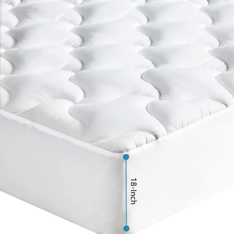 Bedding |  Western Home California King Mattress Pad Cover, Extra Thick Mattress Top With Fluffy Down Alternative Fill, Quilted Cooling Mattress Pads With Deep Pocket(Up To 18 Inches) Bedding Bedding