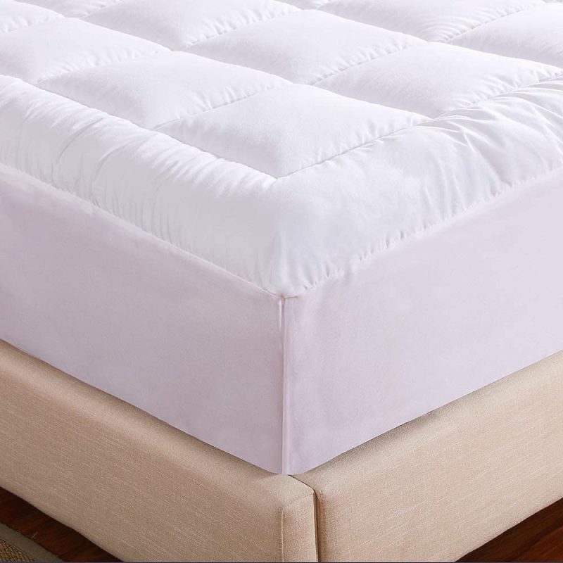 Bedding |  Whatsbedding Waterproof Mattress Pad Full Size Cotton Top Down Alternative Filling Pillowtop Mattress Topper Cover-Fitted Quilted(Waterproof Full Mattress Pad) Bedding Bedding