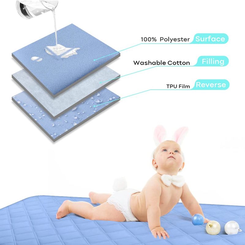 Bedding |  Yoofoss Pack N Play Mattress Cover Waterproof Crib Mattress Pad Protector Fits Most Baby Playard, Mini Crib And Foldable Mattresses (Grey, 39”X27”) Bedding Bedding