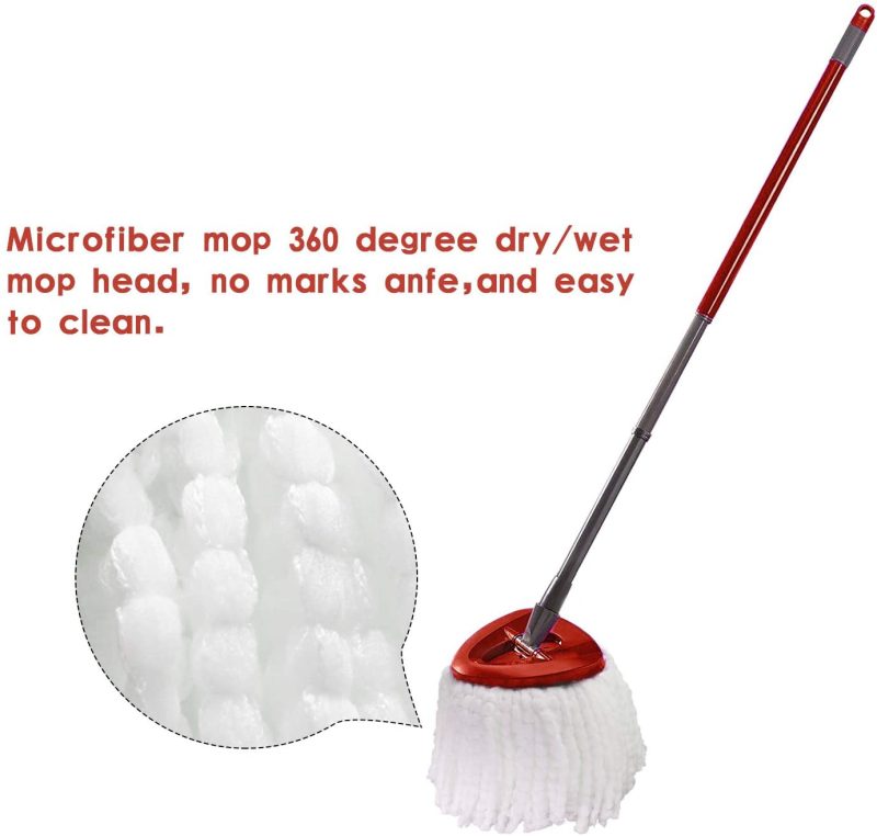 Cleaning Supplies |  12 Pack Mop Replacement Heads Compatible With Spin Mop, Microfiber Spin Mop Refills, Easy Cleaning Mop Head Replacement Cleaning Supplies Cleaning Supplies