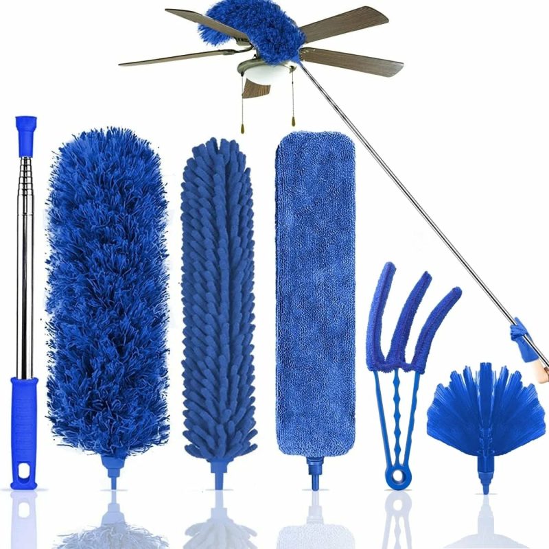 Cleaning Supplies |  6Pcs Washable Cobweb Dusters With 100" Extension Long Pole Cleaning Kit Cleaning Supplies Cleaning Supplies