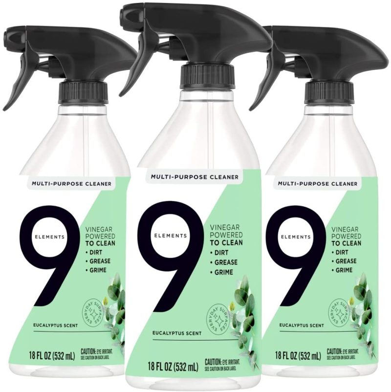 Cleaning Supplies |  9 Elements Multi-Purpose Surface Cleaning Spray, Eucalyptus Scent, 18 Oz, Pack Of 3 Cleaning Supplies Cleaning Supplies