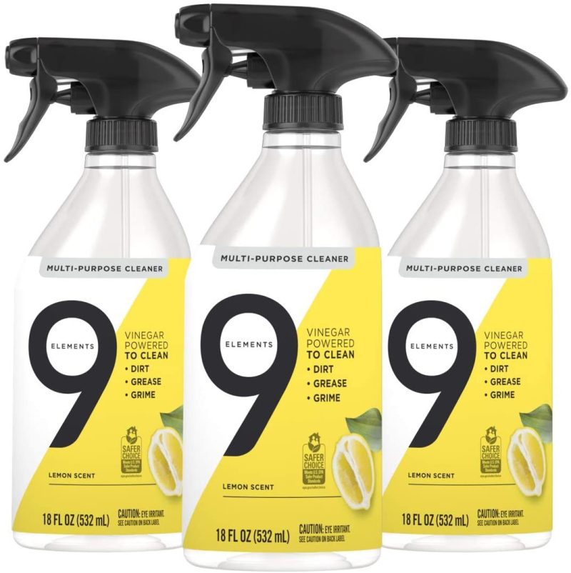 Cleaning Supplies |  9 Elements Multi-Purpose Surface Cleaning Spray, Eucalyptus Scent, 18 Oz, Pack Of 3 Cleaning Supplies Cleaning Supplies