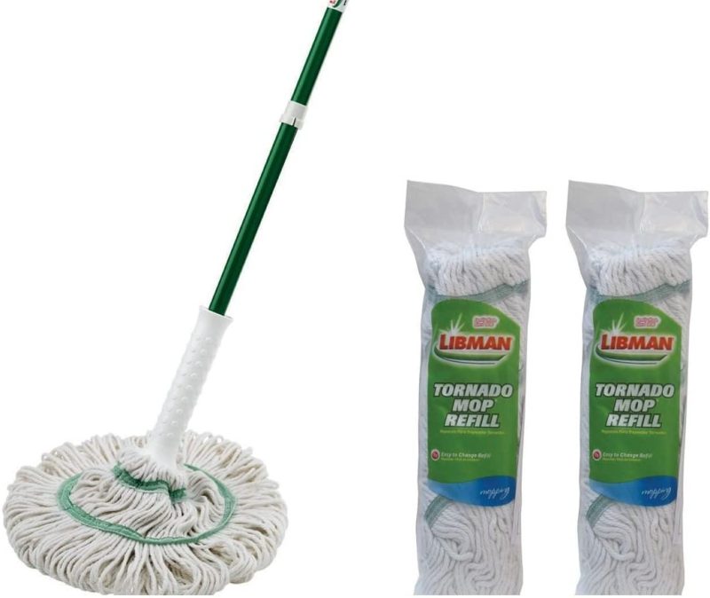 Cleaning Supplies |  Libman Tornado Mop With 2 Extra Mop Refills Cleaning Supplies Cleaning Supplies