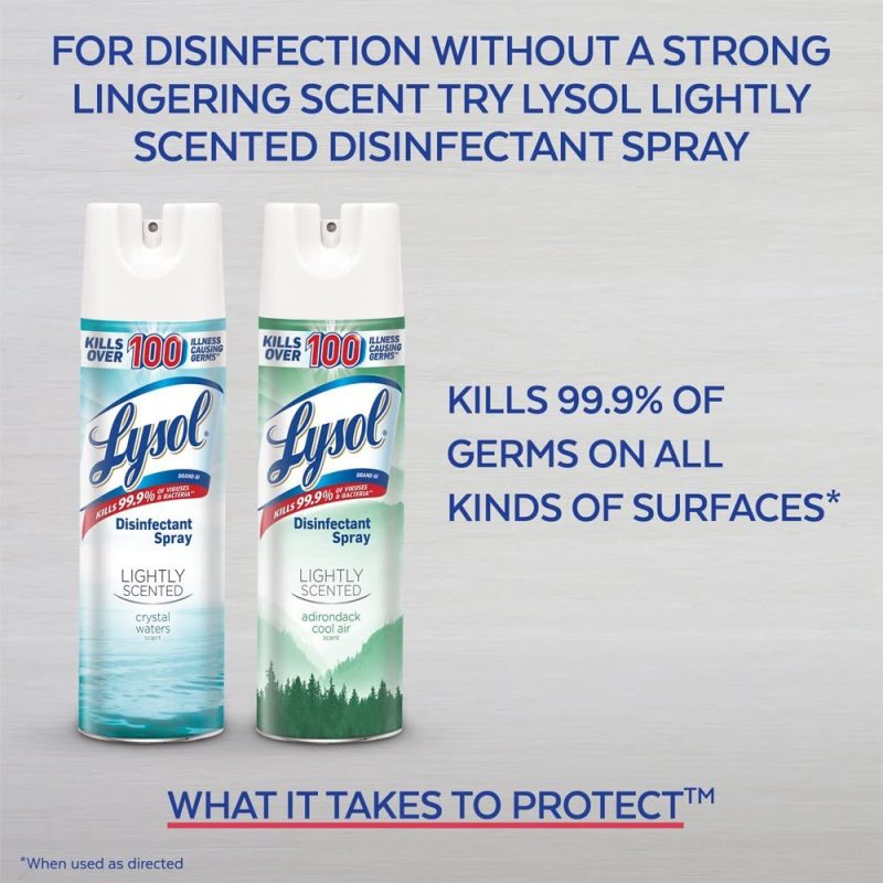 Cleaning Supplies |  Lysol Disinfecting Spray, Crisp Linen, 19Oz. (Pack Of 2), Packaging May Vary Cleaning Supplies Cleaning Supplies