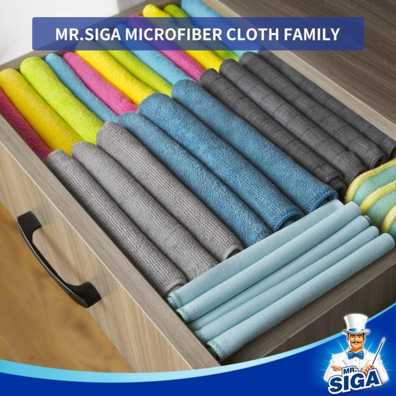 Cleaning Supplies |  Mr.Siga Microfiber Cleaning Cloth, Pack Of 12, Size: 32X32 Cm Cleaning Supplies Cleaning Supplies