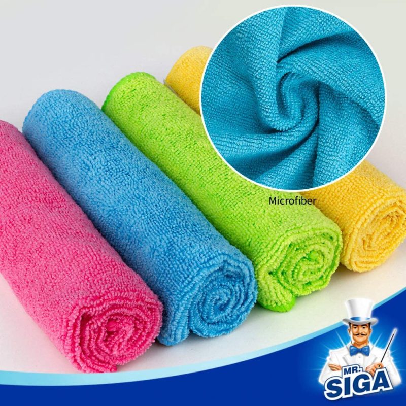 Cleaning Supplies |  Mr.Siga Microfiber Cleaning Cloth, Pack Of 12, Size: 32X32 Cm Cleaning Supplies Cleaning Supplies