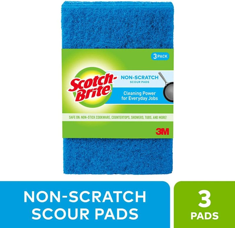 Cleaning Supplies |  Scotch-Brite Non-Scratch Scour Pads, 3 Pads Cleaning Supplies Cleaning Supplies