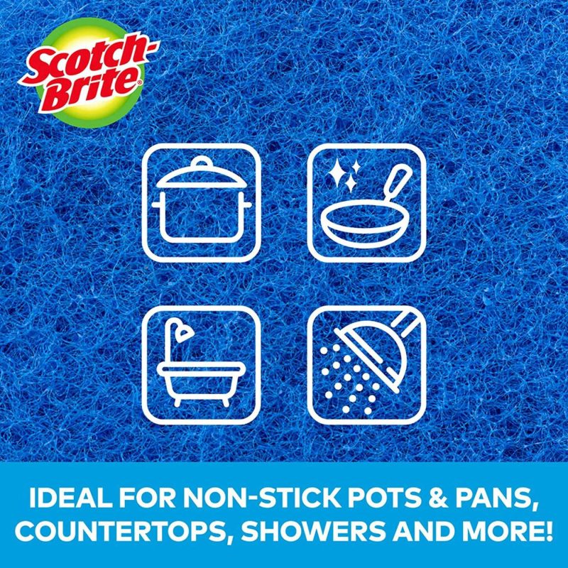 Cleaning Supplies |  Scotch-Brite Non-Scratch Scour Pads, 3 Pads Cleaning Supplies Cleaning Supplies