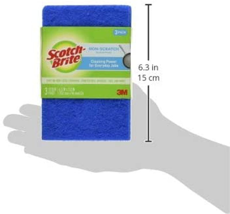 Cleaning Supplies |  Scotch-Brite Non-Scratch Scour Pads, 3 Pads Cleaning Supplies Cleaning Supplies