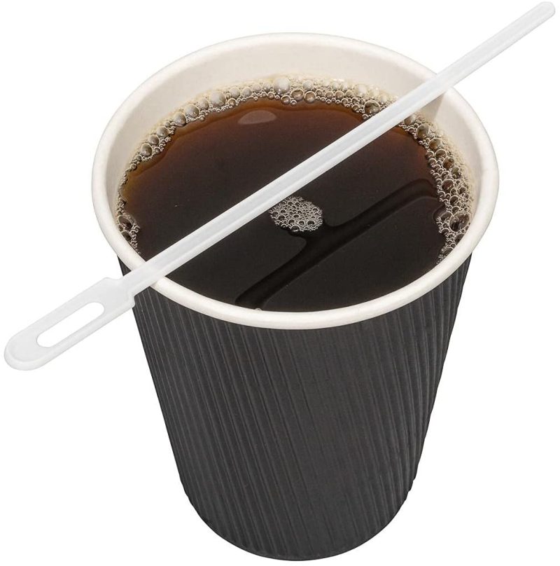 Coffee, Tea & Espresso Appliances |  White Plastic Keyhole Coffee Stirrer – 6 1/4" – 100 Count Box – Restaurantware Coffee, Tea & Espresso Appliances Coffee, Tea & Espresso Appliances