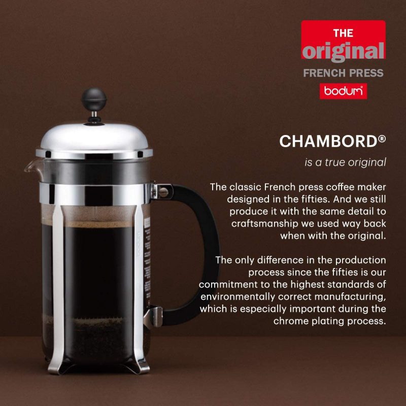 Coffee, Tea & Espresso Appliances |  Bodum Chambord French Press Coffee Maker, 12 Ounce, Chrome Coffee, Tea & Espresso Appliances Bodum