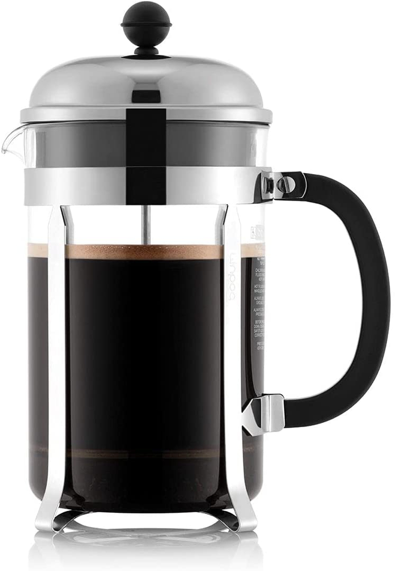 Coffee, Tea & Espresso Appliances |  Bodum Chambord French Press Coffee Maker, 51 Ounce, 1.5 Liter, Chrome Coffee, Tea & Espresso Appliances Bodum