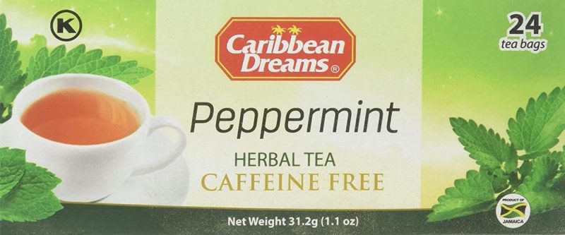 Coffee, Tea & Espresso Appliances |  Caribbean Dreams All Natural Peppermint Tea 24 Tea Bags Kitchen & Dining Carribean Dreams