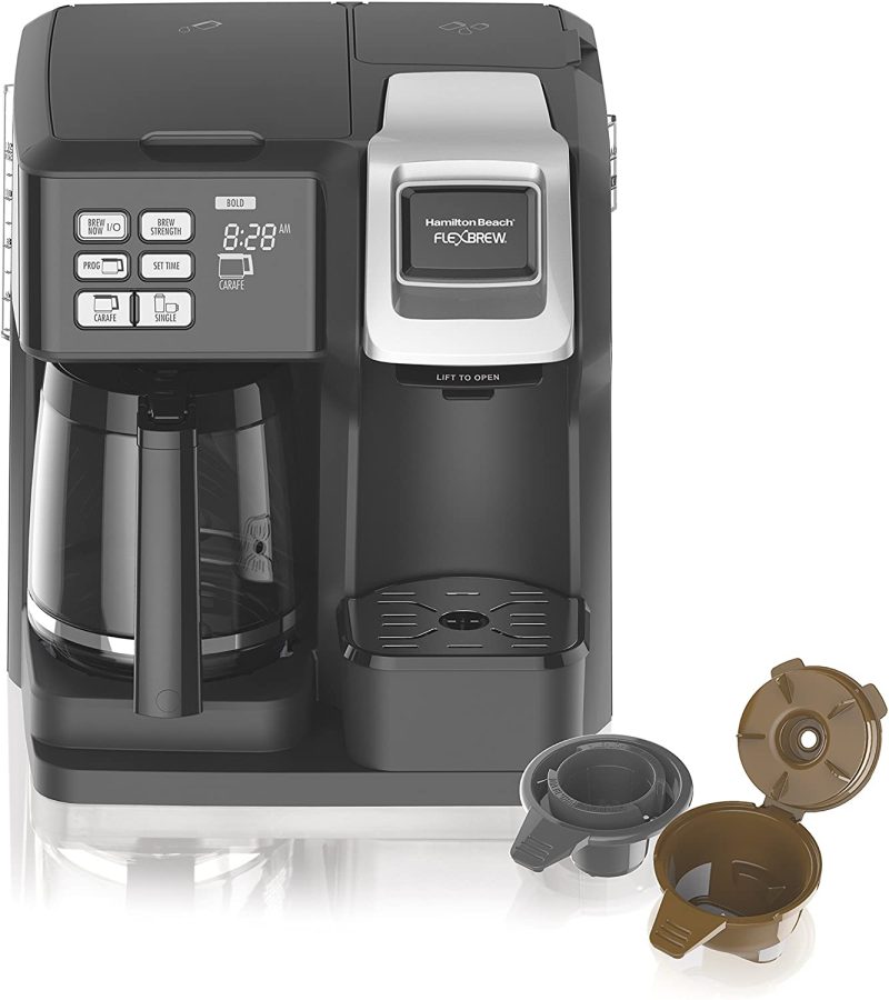 Coffee, Tea & Espresso Appliances |  Hamilton Beach 49976 Flexbrew Trio 2-Way Single Serve Coffee Maker & Full 12C Pot, Compatible With K-Cup Pods Or Grounds, Combo, Black Coffee, Tea & Espresso Appliances black