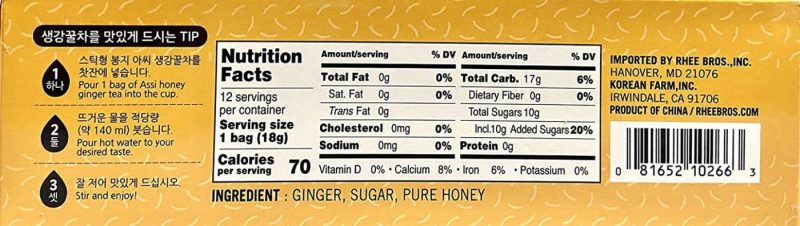 Coffee, Tea & Espresso Appliances |  Instant Ginger Tea With Honey – 12 Bags X 0.63Oz Coffee, Tea & Espresso Appliances Assi