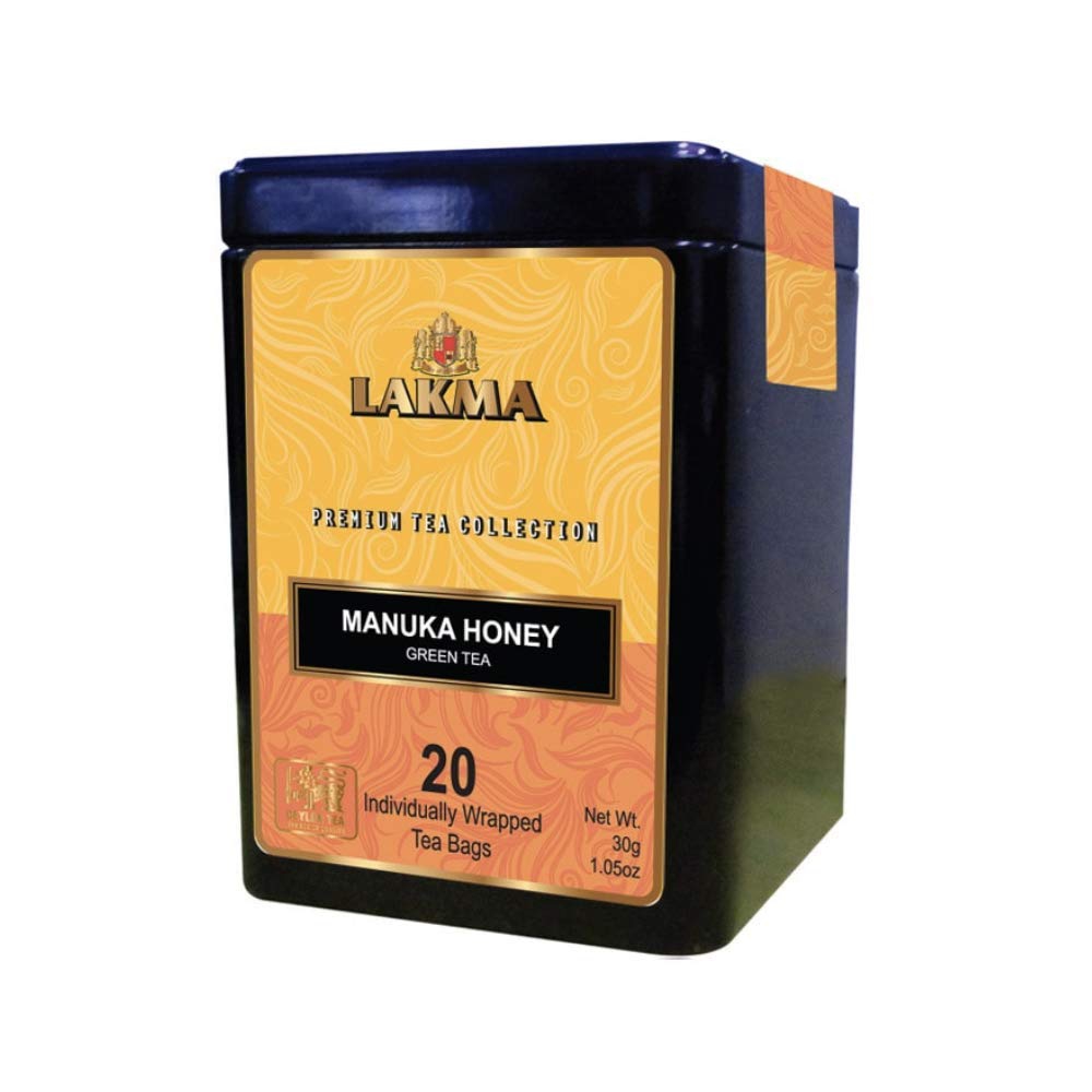 Coffee, Tea & Espresso Appliances |  Lakma Premium Collection Manuka Honey Green Tea – 20 Tea Bags (Gmo Free, Gluten Free, Dairy Free, Sugar Free & 100% Natural) Coffee, Tea & Espresso Appliances Coffee, Tea & Espresso Appliances