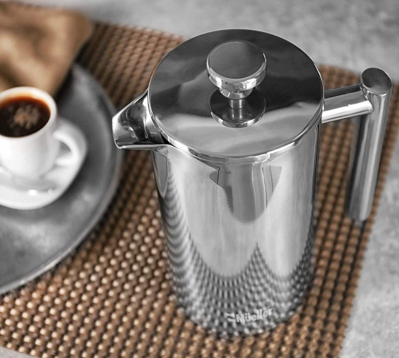 Coffee, Tea & Espresso Appliances |  Mueller French Press Double Insulated 304 Stainless Steel Coffee Maker 4 Level Filtration System, No Coffee Grounds, Rust-Free, Dishwasher Safe Coffee, Tea & Espresso Appliances Coffee, Tea & Espresso Appliances