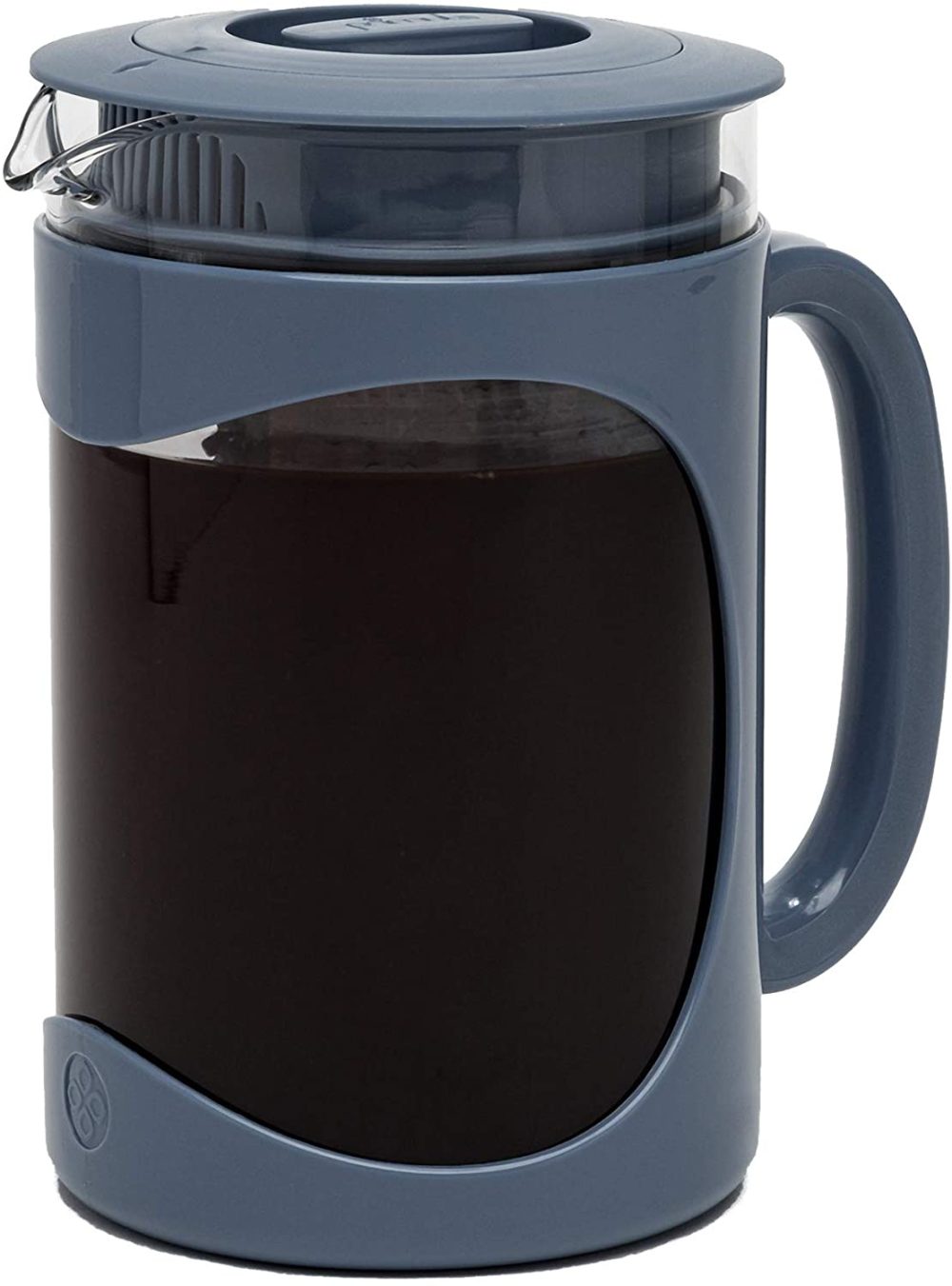 Coffee, Tea & Espresso Appliances |  Primula Burke Deluxe Cold Brew Iced Coffee Maker, Comfort Grip Handle, Durable Glass Carafe, Removable Mesh Filter, Perfect 6 Cup Size, Dishwasher Safe, 1.6 Qt, Blue Coffee, Tea & Espresso Appliances Blue