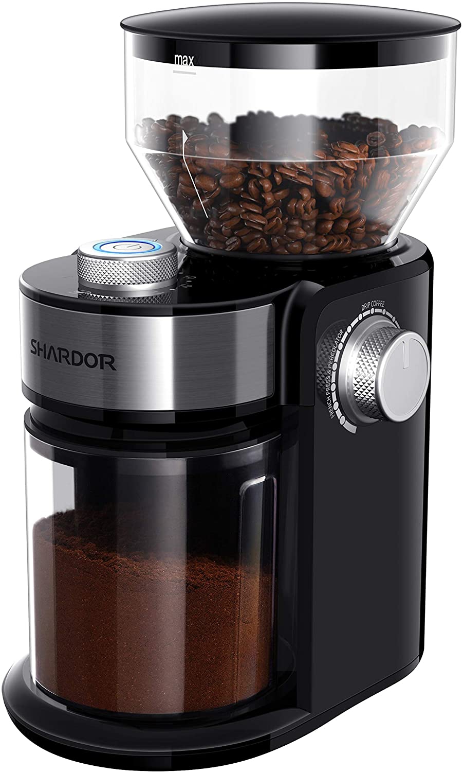 Coffee, Tea & Espresso Appliances |  Shardor Electric Burr Coffee Grinder 2.0, Adjustable Burr Mill With 16 Precise Grind Setting For 2-14 Cup, Black Coffee, Tea & Espresso Appliances Coffee, Tea & Espresso Appliances