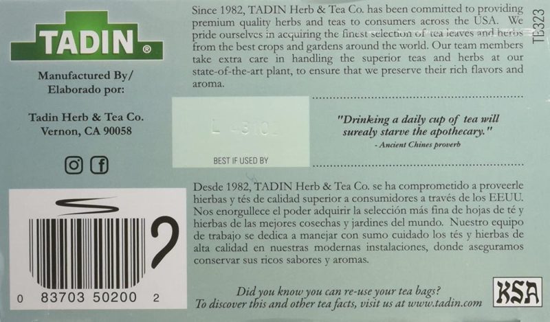 Coffee, Tea & Espresso Appliances |  Tadin Spearmint Tea 24 Bags – Te De Yerbabuena Coffee, Tea & Espresso Appliances Coffee, Tea & Espresso Appliances