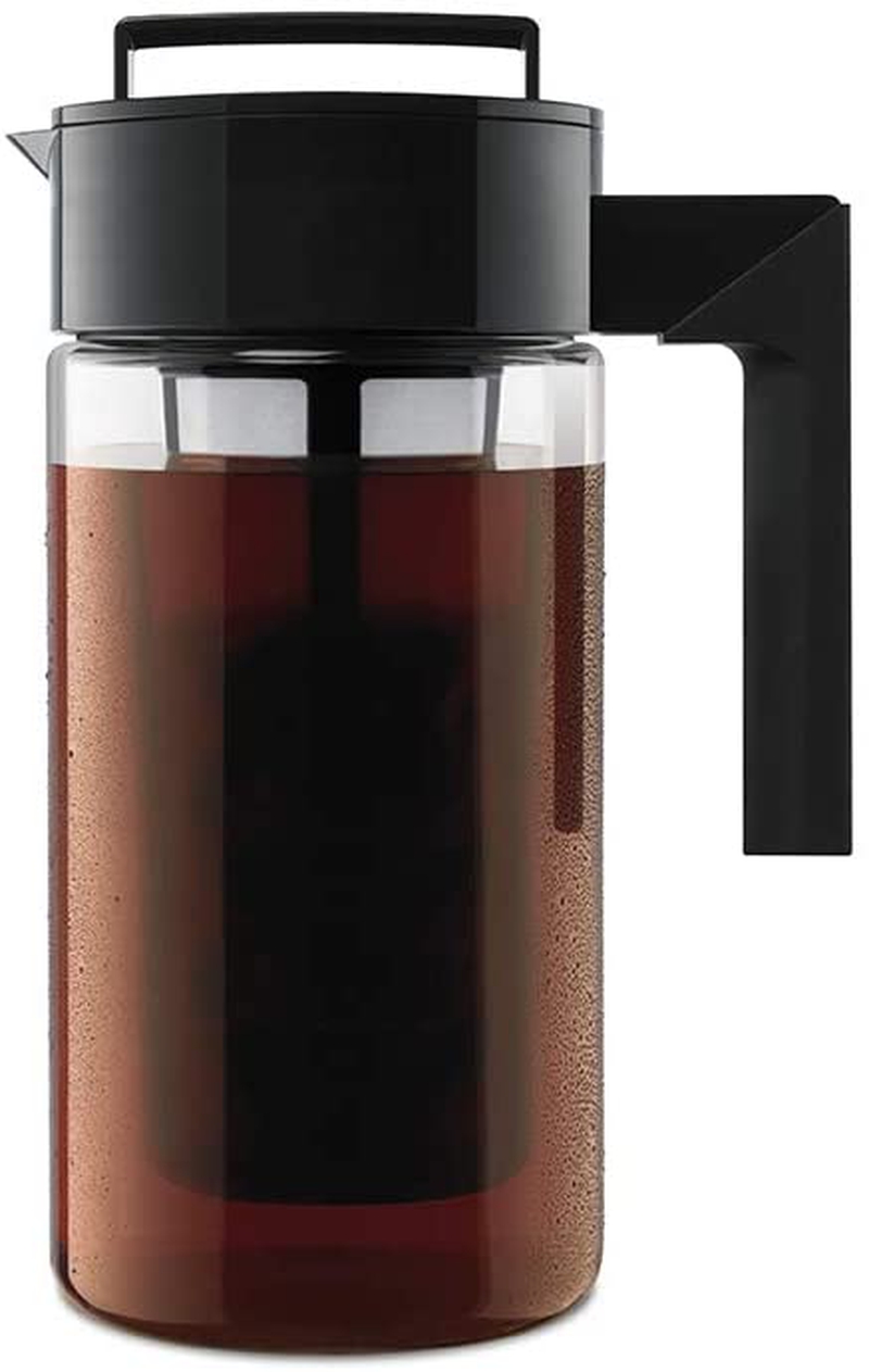 Coffee, Tea & Espresso Appliances |  Takeya Patented Deluxe Cold Brew Coffee Maker, One Quart, Black Coffee, Tea & Espresso Appliances black