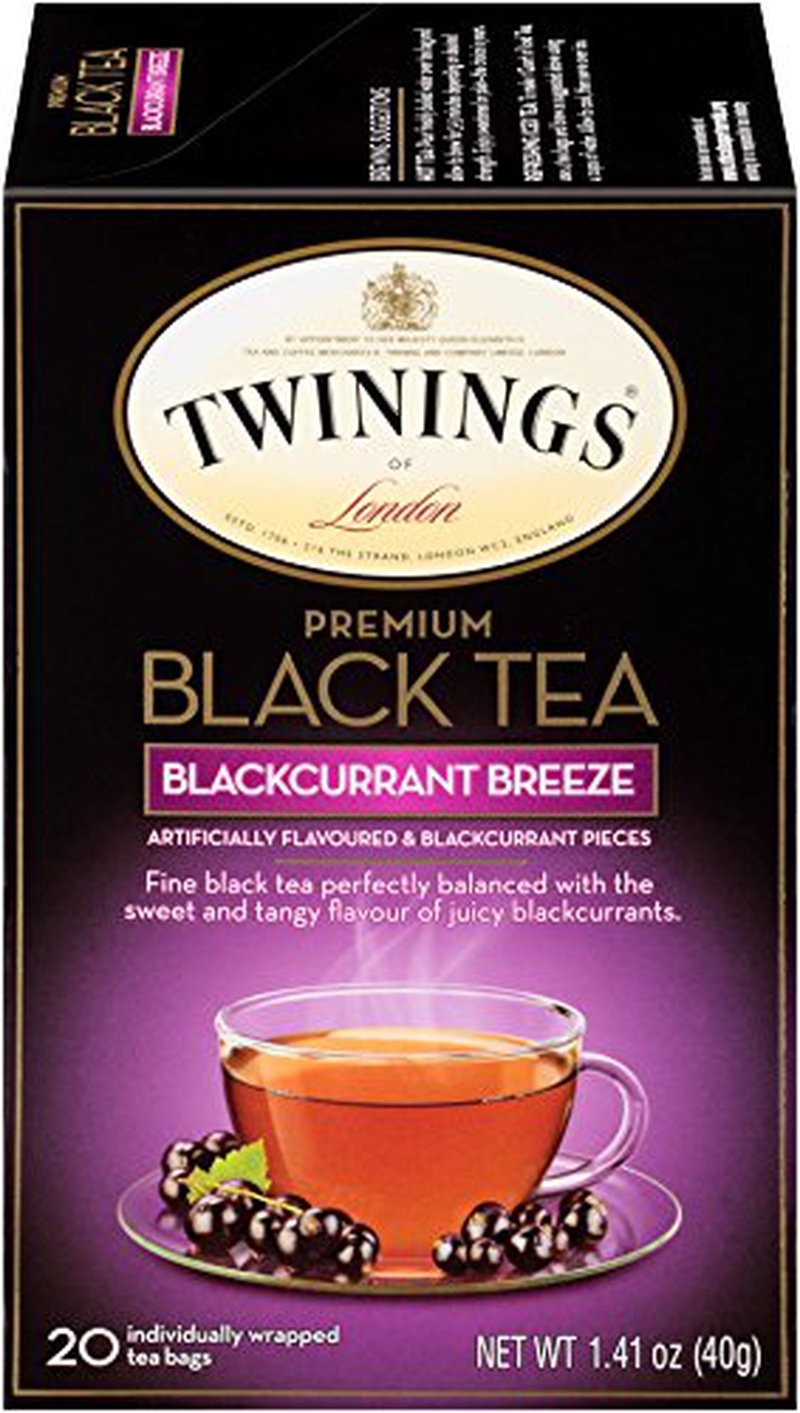 Coffee, Tea & Espresso Appliances |  Twinings Of London Blackcurrant Breeze Black Tea Bags, 20 Count (Pack Of 6) Coffee, Tea & Espresso Appliances Blackcurrant Breeze Black Tea