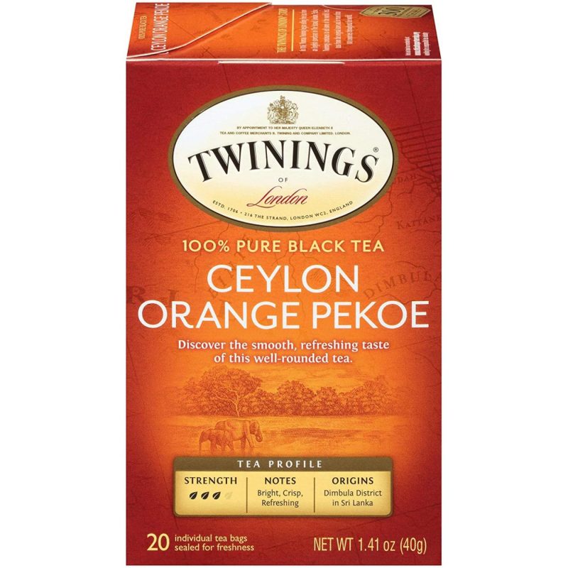 Coffee, Tea & Espresso Appliances |  Twinings Of London Ceylon Orange Pekoe Tea Bags, 20 Count (Pack Of 6) Coffee, Tea & Espresso Appliances Ceylon Orange Pekoe