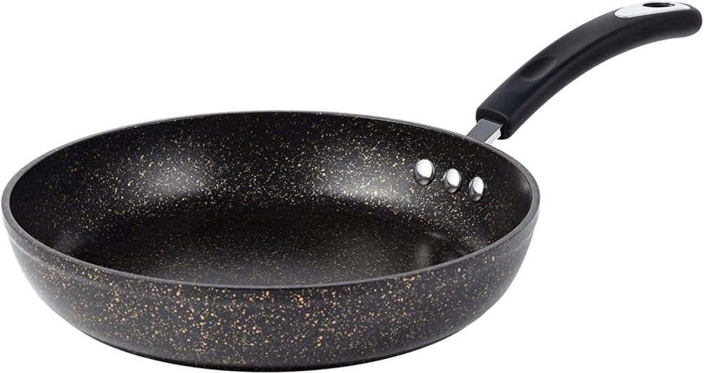 Cookware |  12" Stone Earth Frying Pan By Ozeri, With 100% Apeo & Pfoa-Free Stone-Derived Non-Stick Coating From Germany, Obsidian Gold Cookware Cookware