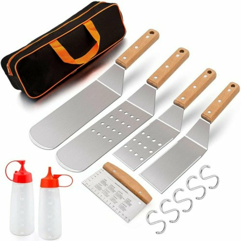 Cookware |  13 Pcs Stainless Steel Grill Spatula Set For Grill Griddle  Outdoor Bbq Cooking Cookware Cookware