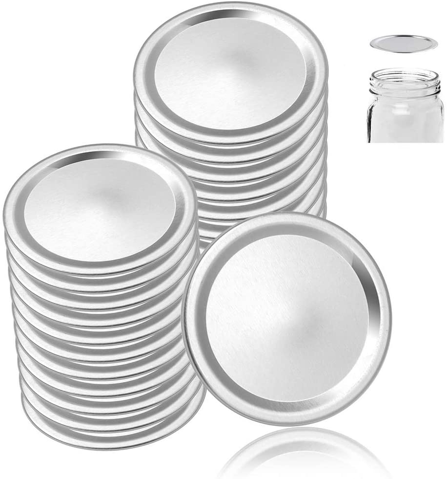 Cookware |  30Pcs Canning Jar Lids, 7Cm Mason Jars Lids Reusable Mouth Canning Lids For Ball Wide Jar Lids For Canning Food Grade Material Food Storage Can Caps Cookware Cookware