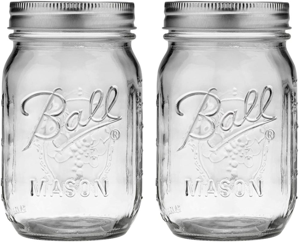 Cookware |  Ball 389579 Pint Regular Mouth Mason, Pack Of 2, Clear Cookware Ball