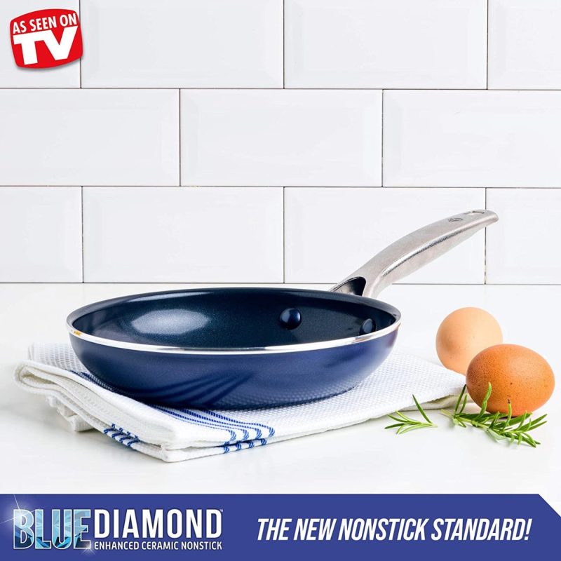 Cookware |  Cookware Ceramic Nonstick Frying Pan, 8" New Version Cookware Blue Diamond Cookware