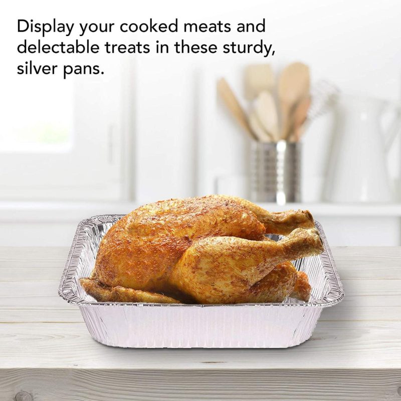 Cookware |  Foil Pans With Lids – 9X13 Aluminum Pans With Covers – 25 Foil Pans And 25 Foil Lids – Disposable Food Containers Great For Baking, Cooking, Heating, Storing, Prepping Food Cookware Cookware