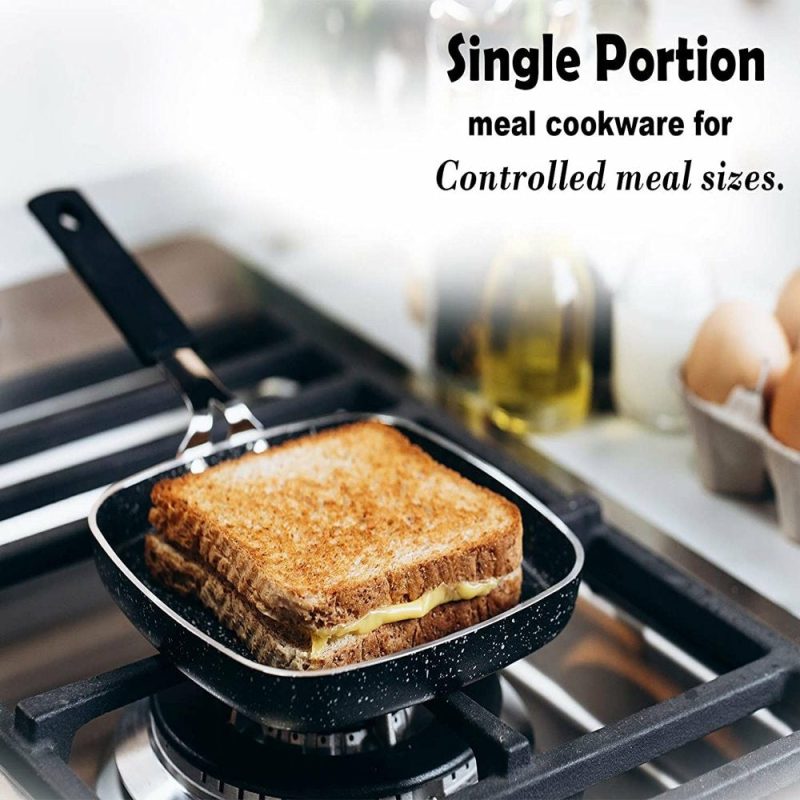 Cookware |  Granite Stone Mini Stackmaster Pots And Pans Set 5 Pcs Nonstick Cookware Set Cookware Cookware