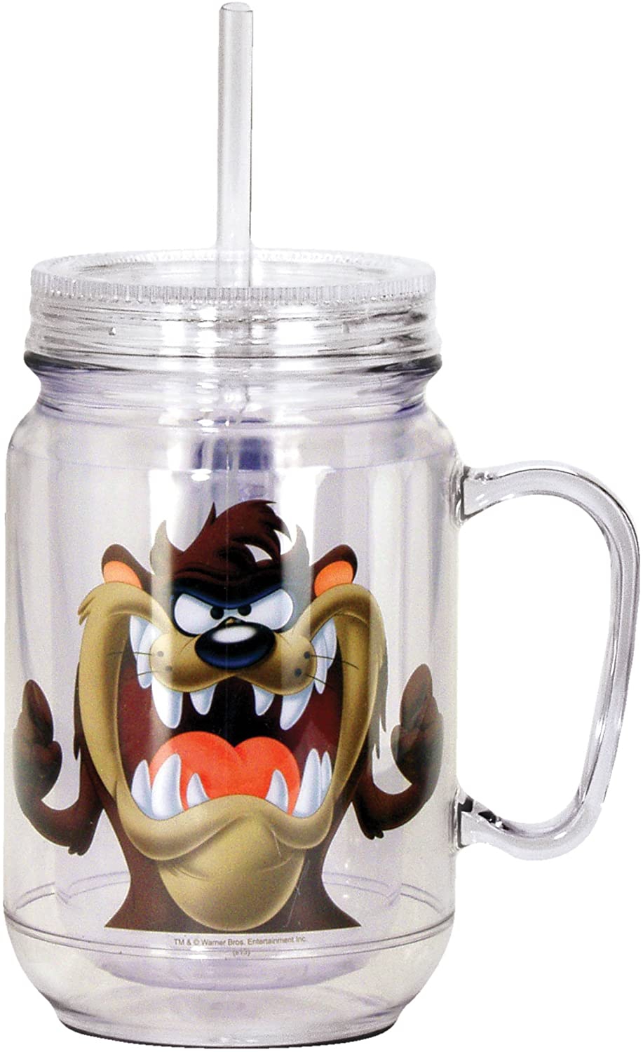 Cookware |  Looney Tunes Taz Mason Jar, 16 Ounces, Brown Cookware Cookware