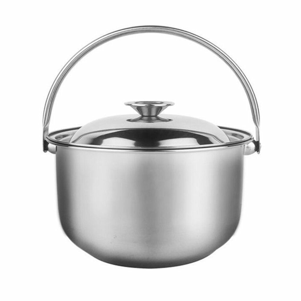 Cookware |  Stainless Steel Soup Pot With Lid Multipurpose Soup Pot Heat Resistant Stewing Pot Cookware Cookware