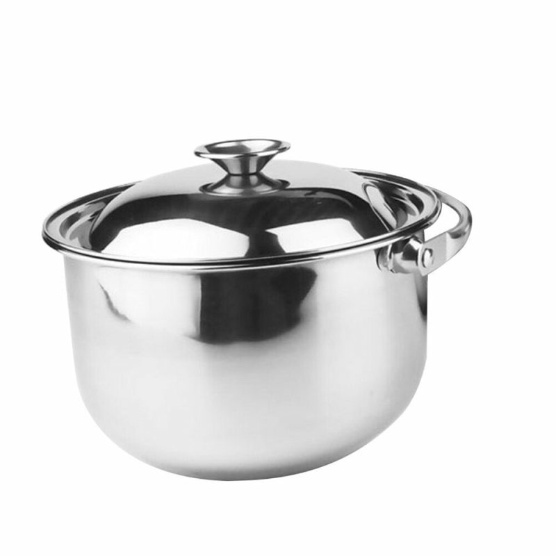 Cookware |  Stainless Steel Soup Pot With Lid Multipurpose Soup Pot Heat Resistant Stewing Pot Cookware Cookware