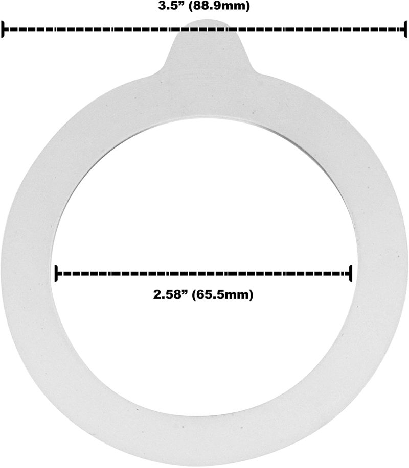 Cookware |  Sunshine Mason Co. Wire Bail Rubber Jar Gaskets 3.5"(90Mm), Fits Bormioli Fido Jars Made In Usa 6 Pieces Cookware 6