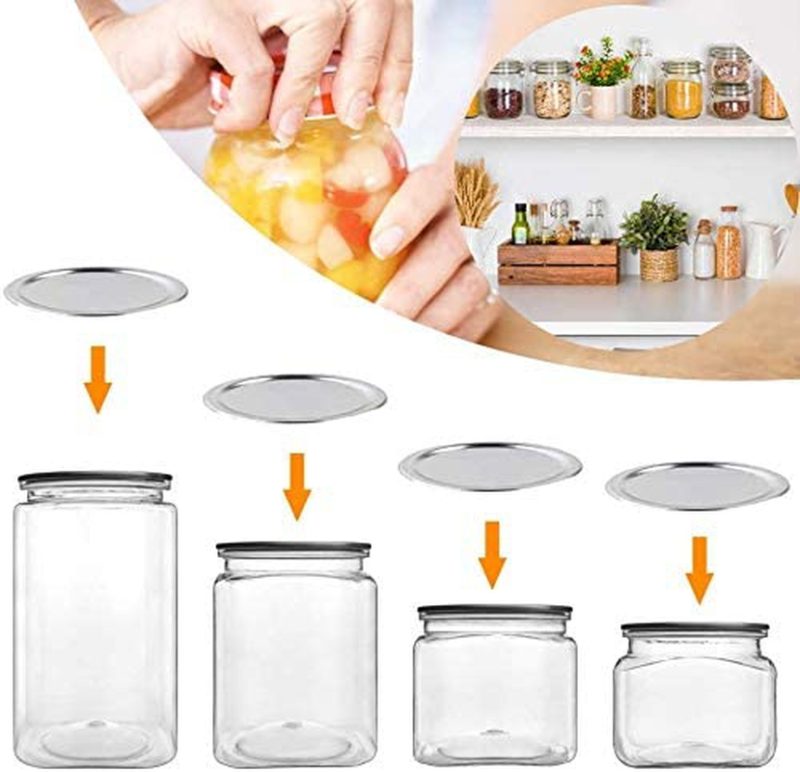 Cookware |  Xjet 48 Pack Regular Canning Jar Lids For Regular Mouth Mason Jars Split-Type Lids Leak Proof And Secure Canning Jar Caps With Silicone Seals Cookware Cookware