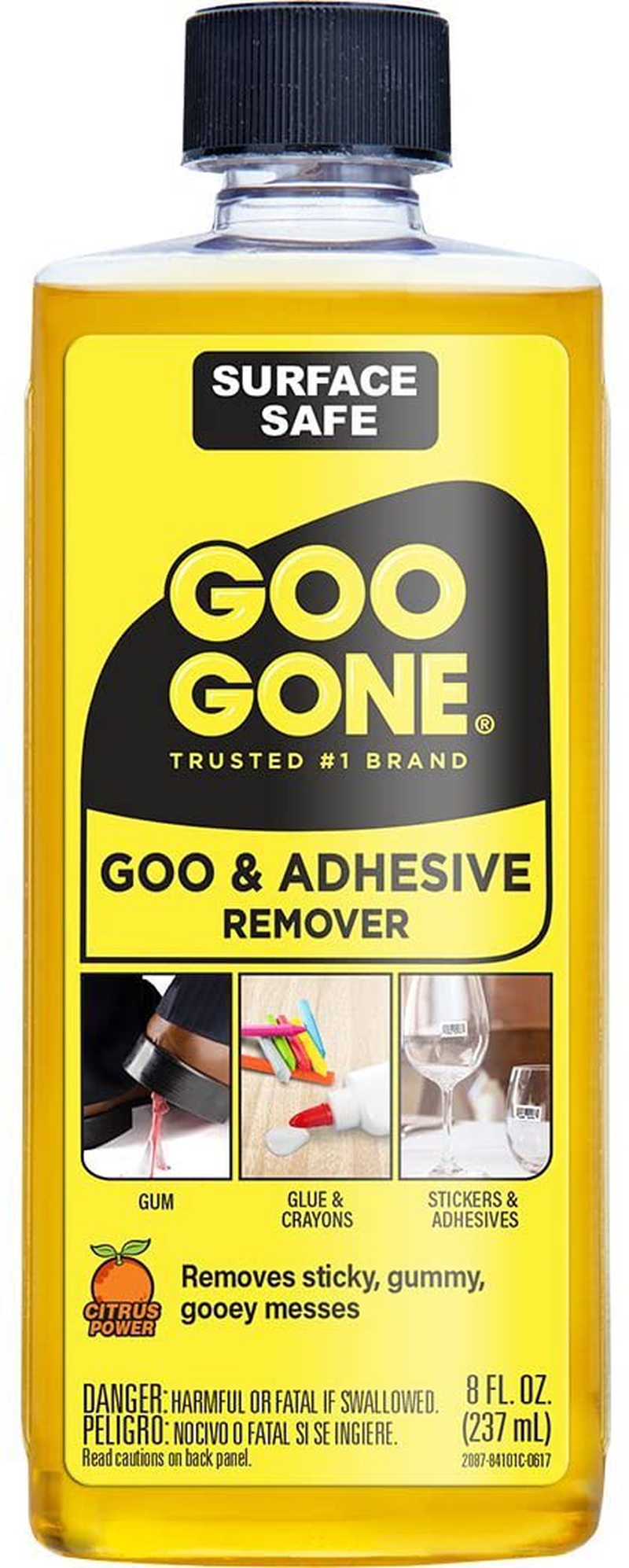 Craft Supplies |  Goo Gone Adhesive Remover – 8 Ounce – Surface Safe Adhesive Remover Safely Removes Stickers Labels Decals Residue Tape Chewing Gum Grease Tar Arts, Crafts & Sewing 1