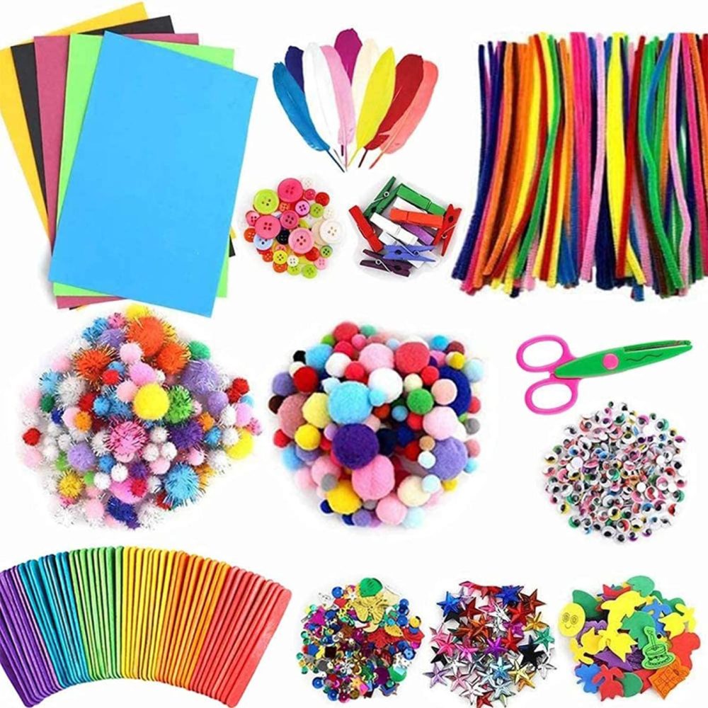 Craft Supplies |  Koogel 1100 Pcs Mega Kids Art Supplies，Art Craft Kit Supplies Art And Craft Supplies For Kids For Children Crafts For Children Of Arts And Crafts In Parent Child Activity Classroom Arts, Crafts & Sewing Craft Supplies