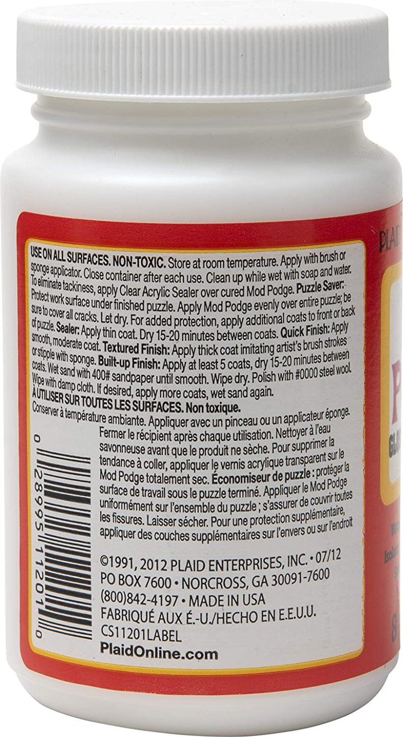 Craft Supplies |  Mod Podge Cs11201 Waterbase Sealer, Glue & Decoupage Finish, 8 Oz, Gloss, 8 Fl Oz Arts, Crafts & Sewing Craft Supplies