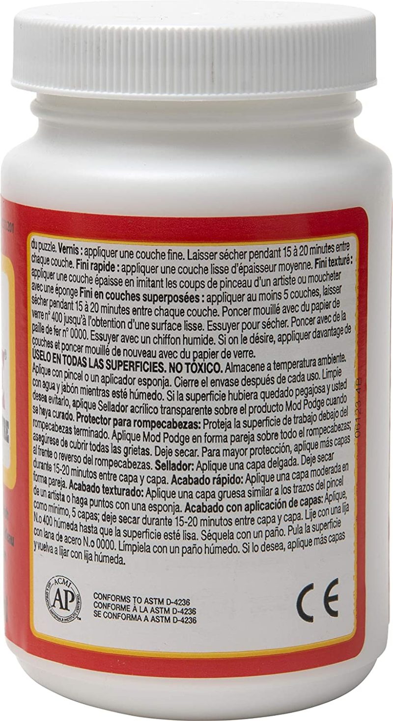 Craft Supplies |  Mod Podge Cs11201 Waterbase Sealer, Glue & Decoupage Finish, 8 Oz, Gloss, 8 Fl Oz Arts, Crafts & Sewing Craft Supplies