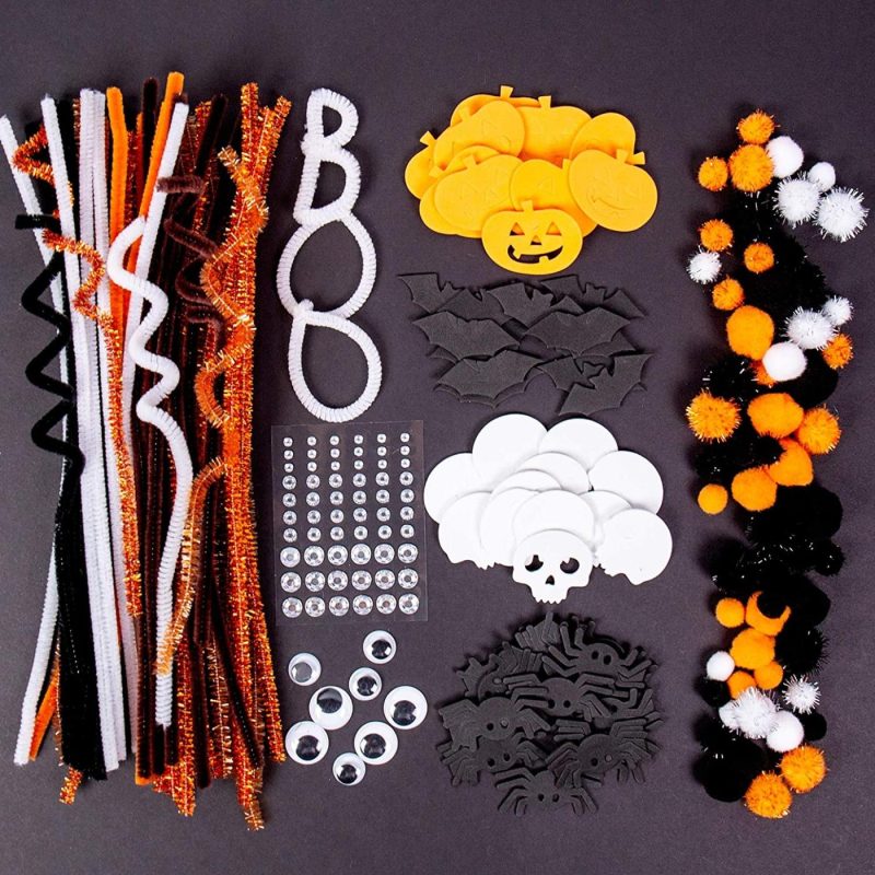 Craft Supplies |  Rainbow Arts & Crafts Supplies.All In One Crafting &Embellishment Pack, Colorful Craft Set.Kit Includes Fuzzy Sticks, Pom-Pom’s,Sequins, Jewels,Jumbo Craft Sticks,Wood Sticks & More Arts, Crafts & Sewing Craft Supplies