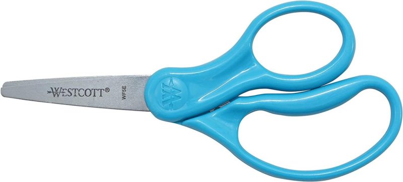 Craft Supplies |  Westcott Right- & Left-Handed Scissors For Kids, 5" Pointed Scissors, Assorted, 6 Pack (16455) Arts, Crafts & Sewing Blunt