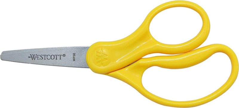 Craft Supplies |  Westcott Right- & Left-Handed Scissors For Kids, 5" Pointed Scissors, Assorted, 6 Pack (16455) Arts, Crafts & Sewing Blunt