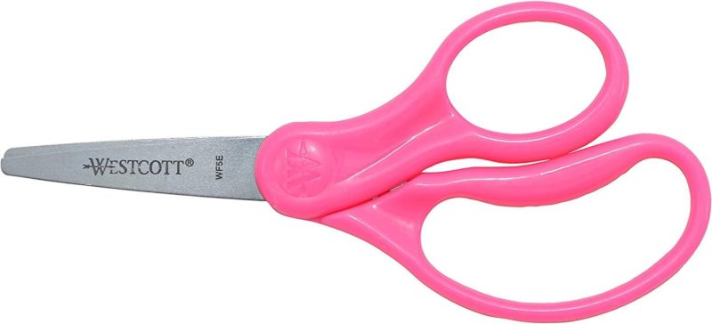 Craft Supplies |  Westcott Right- & Left-Handed Scissors For Kids, 5" Pointed Scissors, Assorted, 6 Pack (16455) Arts, Crafts & Sewing Blunt