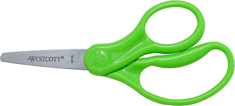 Craft Supplies |  Westcott Right- & Left-Handed Scissors For Kids, 5" Pointed Scissors, Assorted, 6 Pack (16455) Arts, Crafts & Sewing Blunt